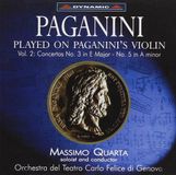 Outhere Dynamic Records Massimo Quarta, Orchestra Sinfonica Del Teatro Carlo Felice Di Genova - Played On Paganini's Violin Vol. 2 Concertos No. 3 In E Major - No. 5 In A Minor (CD)