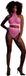 Shots Ouch! OU833GPNOS Turtle Neck and High Waist Slip Pink XS/XL