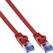 InLine patchkabel plat, U/FTP, Cat.6A, rood, 5m