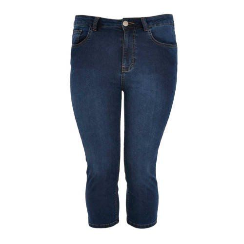Yoek Slim Fit Capri - Donkerblauw - Dames