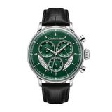 Cerruti 1881 ILG of Switzerland AG Chronograaf Dervio Heren Polshorloge Groen Staal Zwart Leer Analoog Quartz 45mm 5 ATM