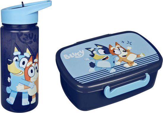 Bluey lunchset; drinkfles + lunchbox