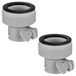 Set de 2 adaptateurs de tuyau de piscine pour connexion souple