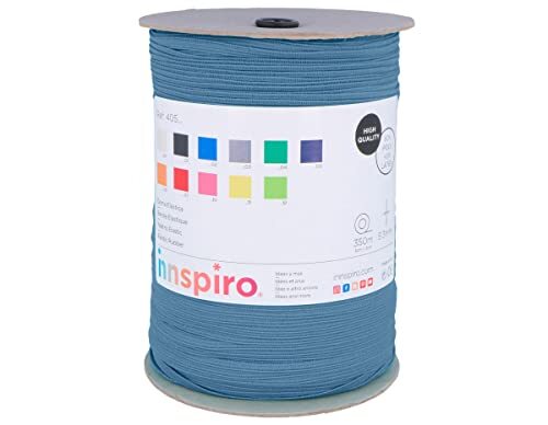 INNSPIRO Elastisch rubber, blauw, 5,3 mm, rol ca. 350 m.