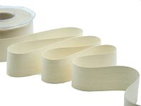 Furlanis - Poly katoen, mat poly-katoenen lint voor geschenkverpakkingen, decoraties, gastgeschenken - ivoor, 35 mm x 25 m
