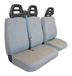 Cora 1702462 Stoelhoezen voor Mercedes Sprinter en Vito, Grijs