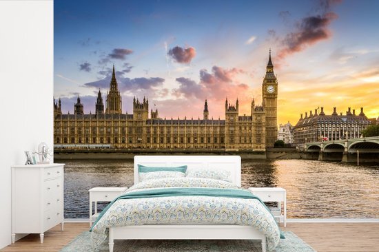 Nr1Wallpaper Behang - Fotobehang Zon - Big Ben - Londen - Breedte 330 cm x hoogte 220 cm