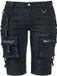 Gothicana by EMP Gothicana Zwarte denim shorts met gespen - Dames - 31