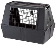 Ferplast Atlas Voertuig SUV hondenkooi, gemonteerde autobox meet 32 l x 20 b x 24 h & is ideaal voor kleine tot middelgrote hondenrassen, zwart