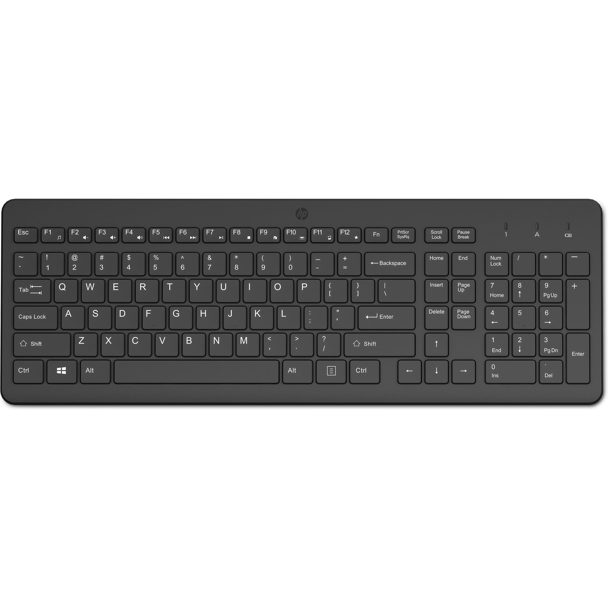 HP 225 WL KBD Toetsenbord Universeel RF Draadloos Zwart