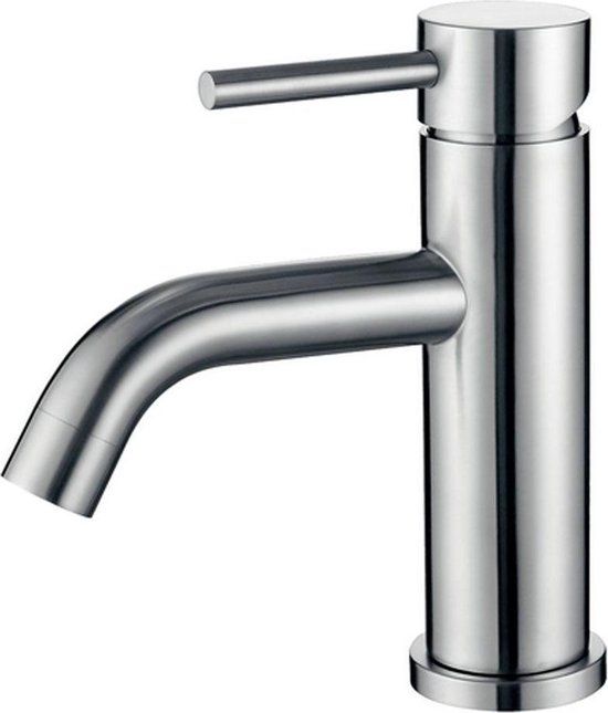 Wiesbaden Grant Wastafelkraan - RVS - Chroom - Industrieel