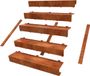 Merkloos Geroba Escale Trappen 1200 x 3000 x 850 mm Cortenstaal