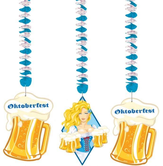 Folat Oktoberfest Hangdecoratie Versiering 75cm 3 stuks