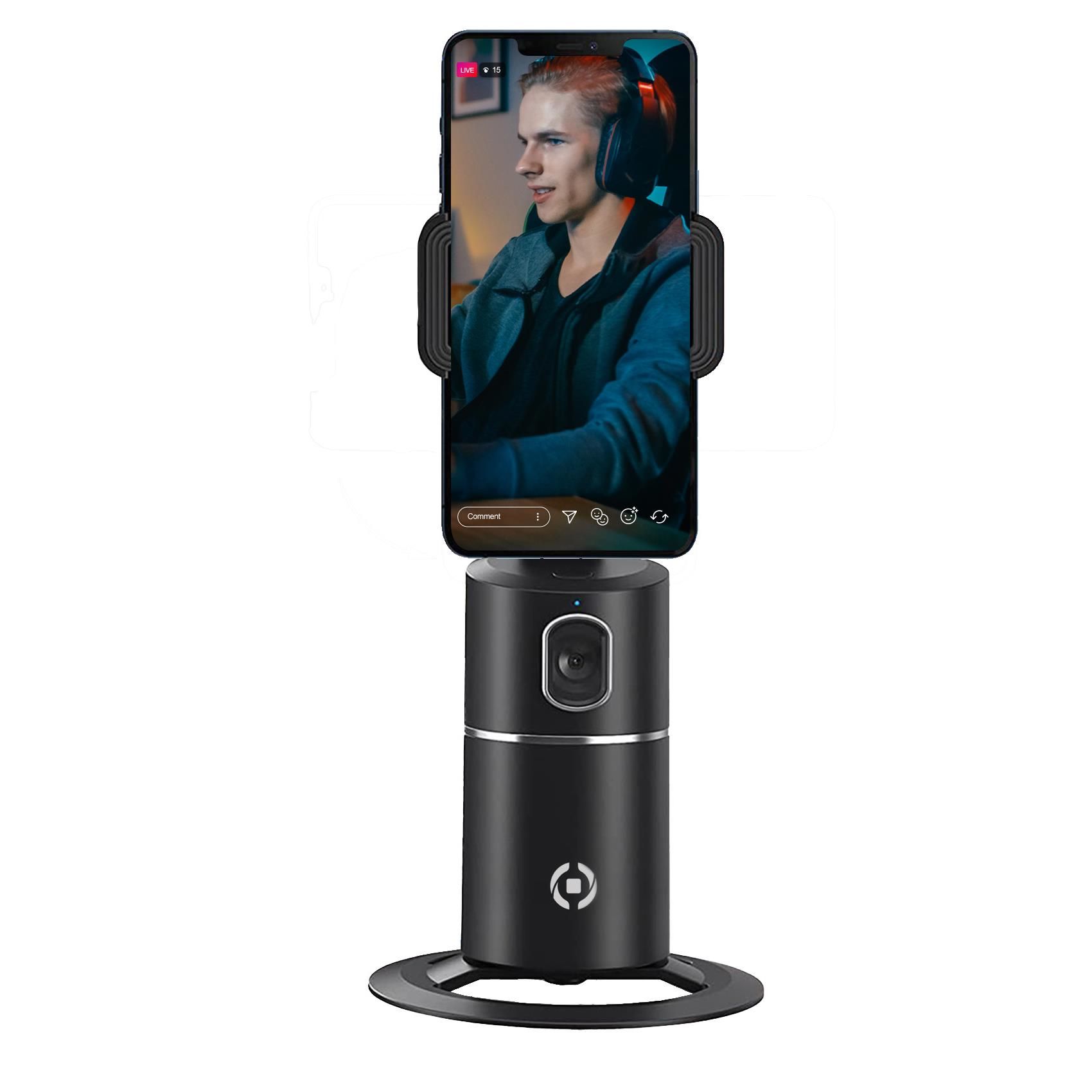 Celly CLICKTRACKPROBK - Auto-Tracking Smartphone Houder - Zwart