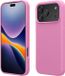 kwmobile telefoonhoesje geschikt voor Apple iPhone 18 Pro / iPhone 17 Pro - Hoesje met siliconen coating - Smartphone case in Roze lavendel