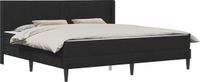 vidaXL Bedframe met matras met hoofdeinde Zwart 180 x 200 cm Fluweel