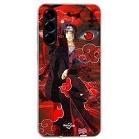 Case voor Samsung Galaxy A56 Demon Slayer Kimetsu no Yaiba Itachi Uchiha rode voorkant