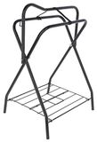 Kerbl Zadelbok, zadelhouder, zwart, metaal gepoedercoat, 71 x 46 x 89 cm, ruiter, voor Engelse en westerse zadels