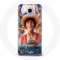 Maniacase Hoesje voor Samsung Galaxy J6 2018 One Piece Luffy Poster Karakters Art Seizoen 1