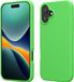 kwmobile telefoonhoesje geschikt voor Apple iPhone 16 - Hoesje met siliconen coating - Smartphone case in limoengroen