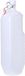 CM beugelfles/weckfles - wit - kunststof - 2 liter - Waterfles - Met handvat - Grote container