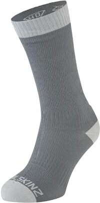Sealskinz Waterproof Warm Weather Mid-High Socks, Grey M | EU 39-42