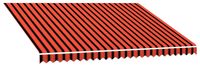 Maison Exclusive - Toile de remplacement pour parasols, orange et marron, 350 x 250 cm, polyester