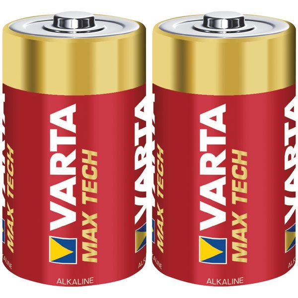 Varta MAX TECH C Alkaline Batterijen - 2 stuks