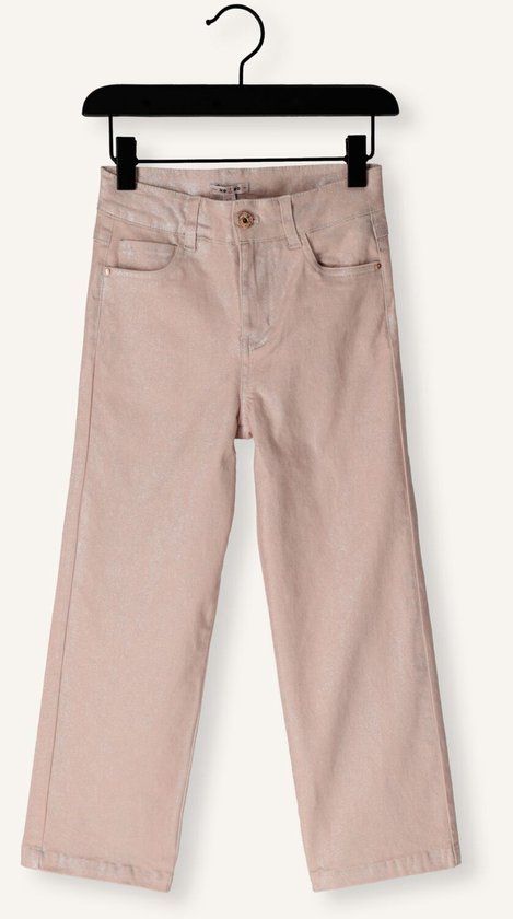 Nono Siam Foilcoated Stretch Twill Pants Jeans Meisjes - Broek - Roze - Maat 158/164