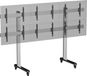 Kimex Stativ für Fernseher – für 6 Bildschirme, 45''-50'' – Höhe 180 cm – mit Rollen