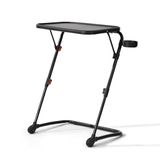 39F FURNITURE DREAM Veelzijdig computerwerkstation voor kinderen, met verstelbare hoogte, ingebouwde opslag en leuk design, perfect voor studie, gamen en creatieve projecten, zwart, 53 x 37,5 x 71,5