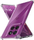 Techsuit Hoesje geschikt voor Motorola Edge 60 Pro - Shockproof Silicone Back Cover - Transparant