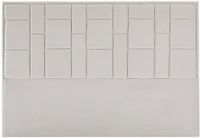 Vente-unique Hoofdbord 140 cm - Fluweel - Beige - HERMINE