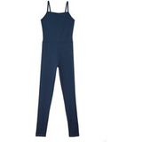 Girlfriend Collective Ensemble de sport pour femmes, ensemble de yoga, legging long sans manches, extensible et élastique, body de sport, Bleu nuit.