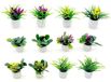 Miniatuur bonsai - Poppenhuis plant - 12 stuks - Kunstmatig