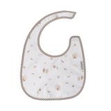 Cambrass - Vierkante slabbetje met pvc-folie en klittenbandsluiting - Greeny Beige 20x26x1cm