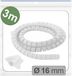 Quadrios 25CA744 Kabelslang 16 mm Wit 3 m