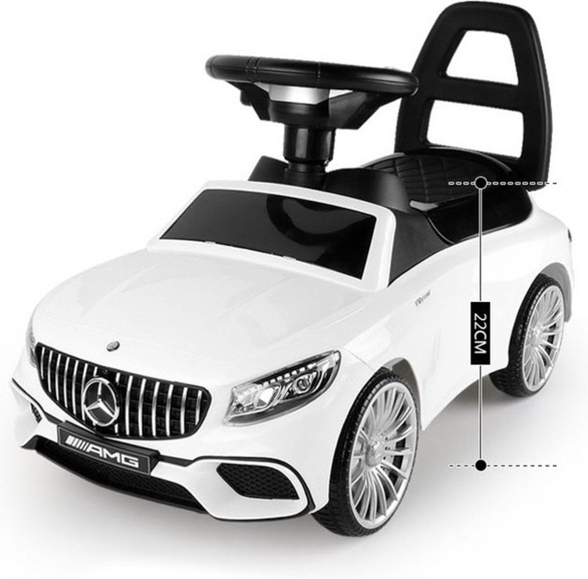 Viking Choice Loopauto - Mercedes AMG GLE 63 - Wit - 68x30x42 cm - 2022