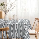 MARTINA HOME Tafelkleed van hars, eilanden, zwart, 100 x 140 cm