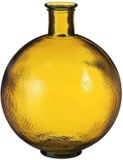 Mica Decorations Firenza Fles Vaas - H42 x Ø34 cm - Gerecycled Glas - Oker