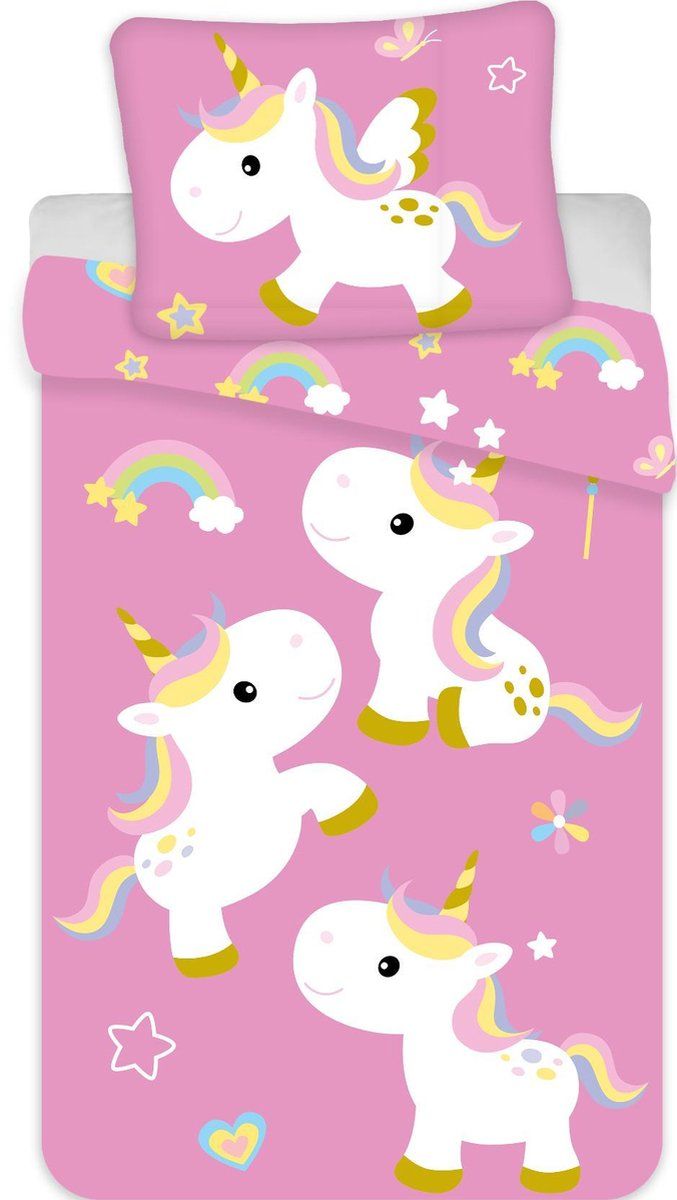 Unicorn dekbedovertrek 135 x 200 - 5714710004047