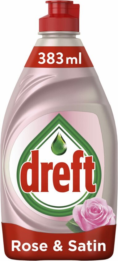 Dreft Clean & Care Afwasmiddel Rose & Satin 383 ml