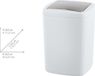Wenko Poubelle Barcelona L 8.5 litre plastique blanc avec couvercle à bascule