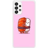 Samsung Bedrukt siliconen hoesje compatibel met Galaxy A33 5G Sushi hug