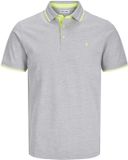 Jack & Jones Poloshirt Korte Mouw Grijs 6XL Katoen