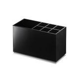 Yamazaki 7844 MIST Toothbrush Stand, black, ABS Resin/Elastomer, 11 x 5 x 7 cm