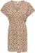 ONLY Jurk ONLMETTE Korte jurk Dull Gold Paisley A-lijn V-hals Korte mouw S
