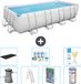 Bestway Rechthoekig Power Steel Zwembad - 488 x 244 x 122 cm - Grijs