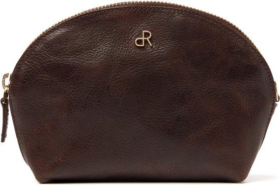 dR Amsterdam Milan Make-up Tasje - 28630 Brown - Bruin Leer