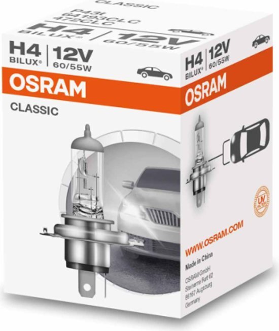 Osram Classic autolamp koplamp H4 64193CLC 1 Lamp